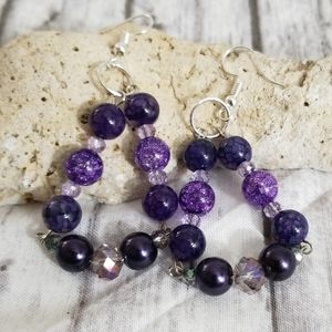 Passionate about purple earrings!